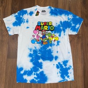 Nintendo Super Mario Yoshi Tie Dye T-Shirt for Adults